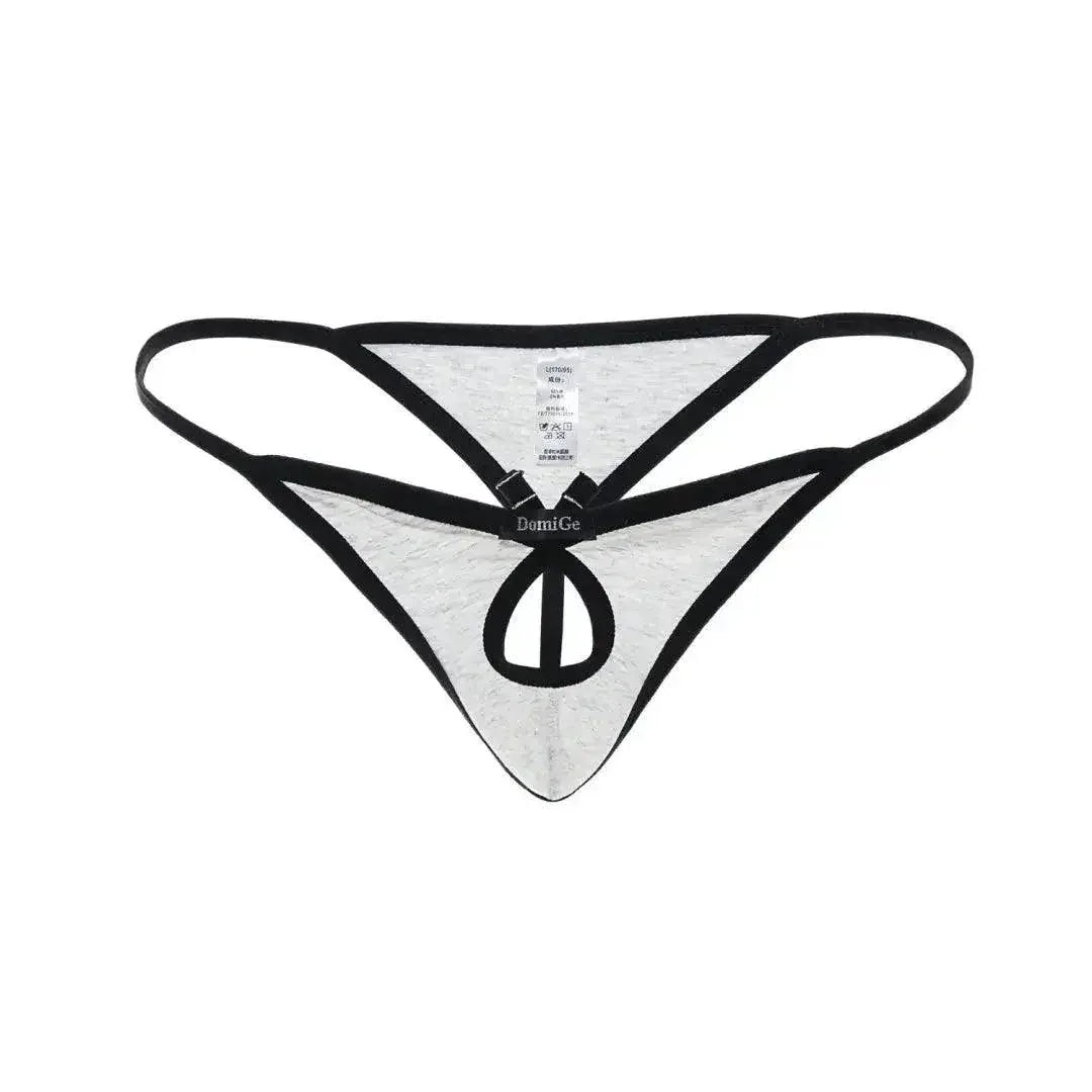 DomiGe DomiGe Men's Butterfly Cotton Thong Front Opening G-String