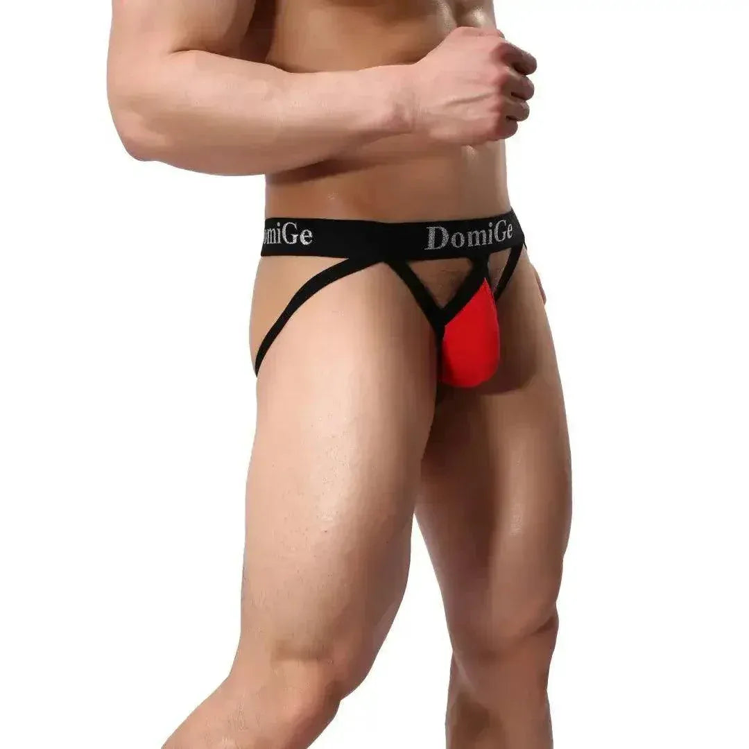 DomiGe DomiGe Men's Cotton Jock Strap W-Shape Underwear for Men