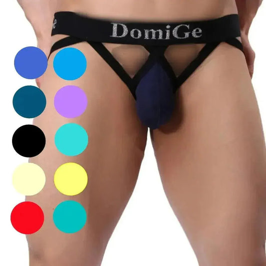 DomiGe DomiGe Men's Cotton Jock Strap W-Shape Underwear for Men