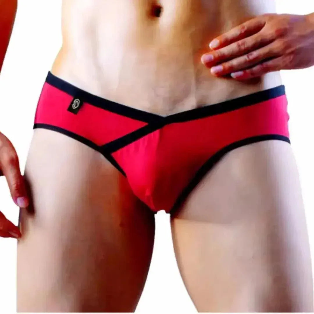 DomiGe DomiGe Men's Cotton Lycra Briefs: V-Shaped Low-Rise Underwear for Men