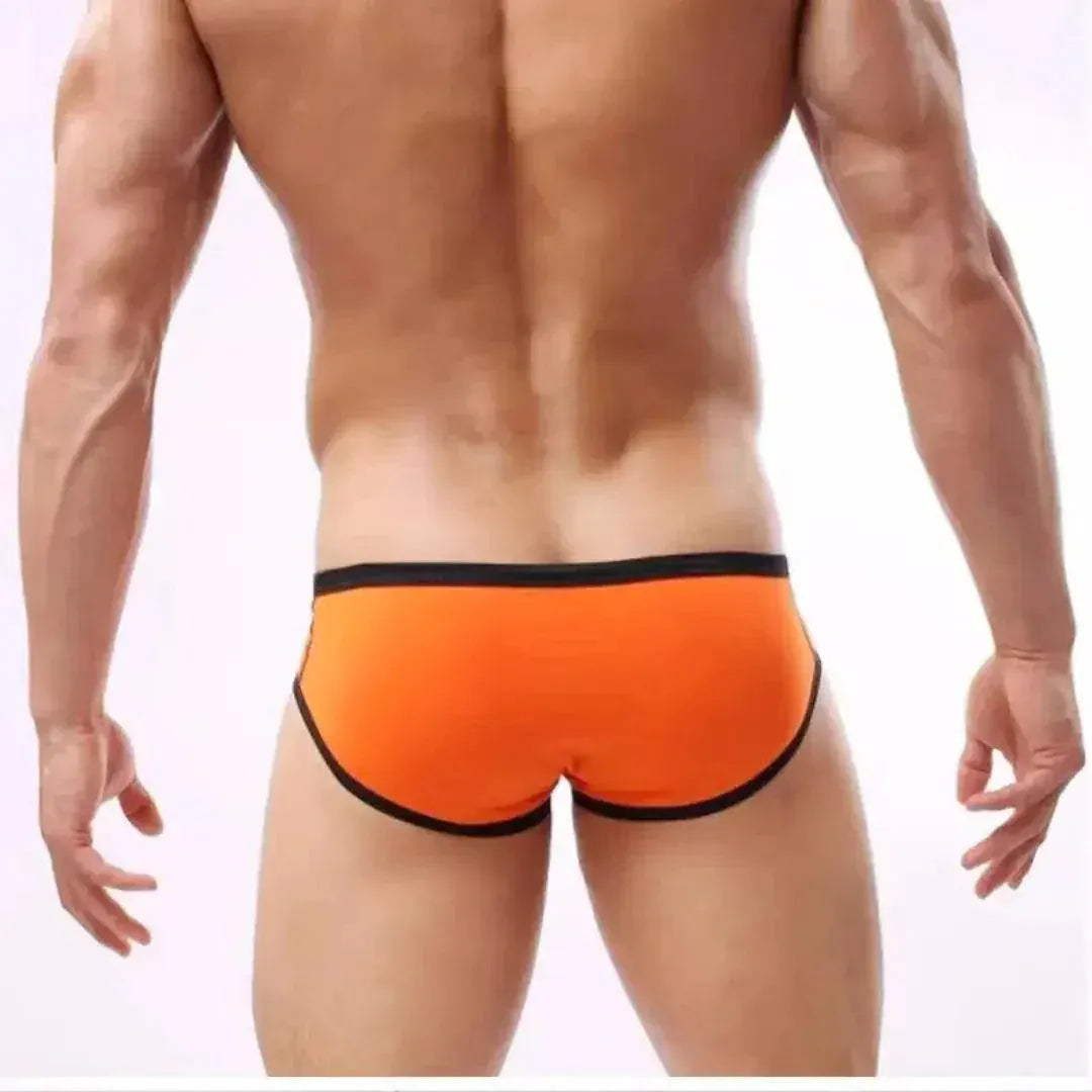 DomiGe DomiGe Men's Cotton Lycra Briefs: V-Shaped Low-Rise Underwear for Men