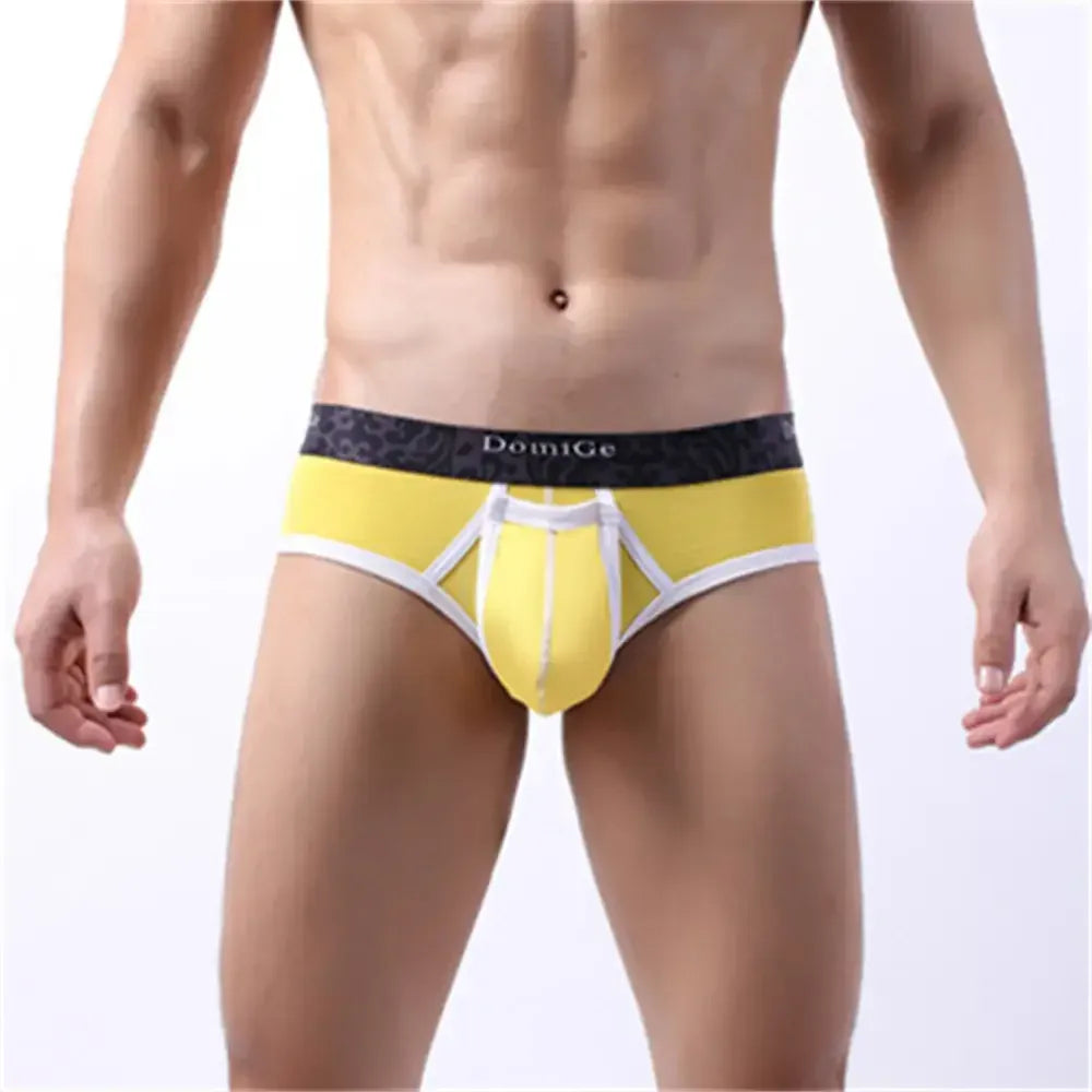 DomiGe DomiGe Men's Cotton Stretch Briefs Pouch Underwear for Male