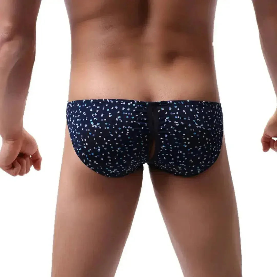 DomiGe DomiGe Men's Ergonomic Briefs Front Open Button Flexible Underwear