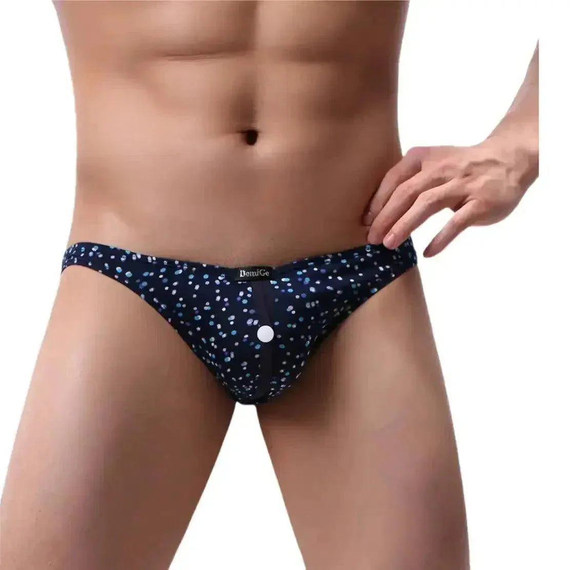 DomiGe DomiGe Men's Ergonomic Briefs Front Open Button Flexible Underwear