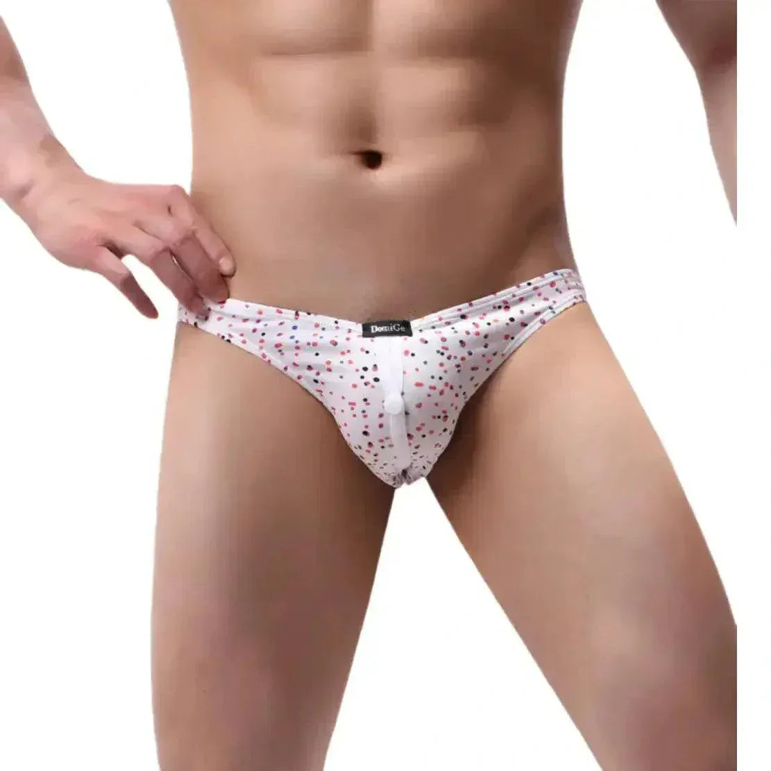 DomiGe DomiGe Men's Ergonomic Briefs Front Open Button Flexible Underwear