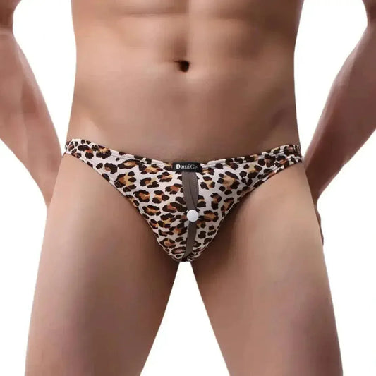 DomiGe DomiGe Men's Ergonomic Briefs Front Open Button Flexible Underwear