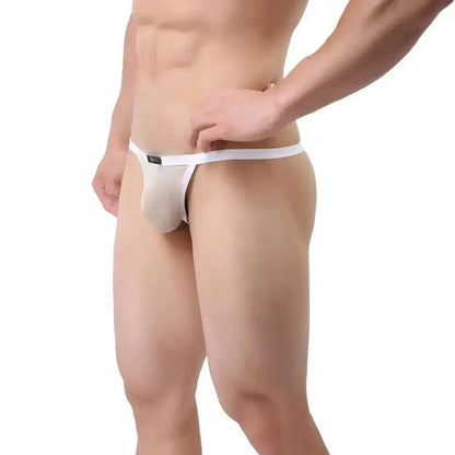 DomiGe DomiGe Men's Ice Silk Low-Rise Thong T-Back