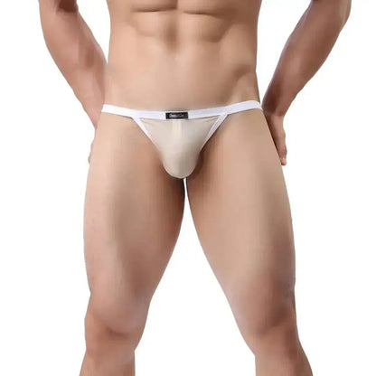 DomiGe DomiGe Men's Ice Silk Low-Rise Thong T-Back