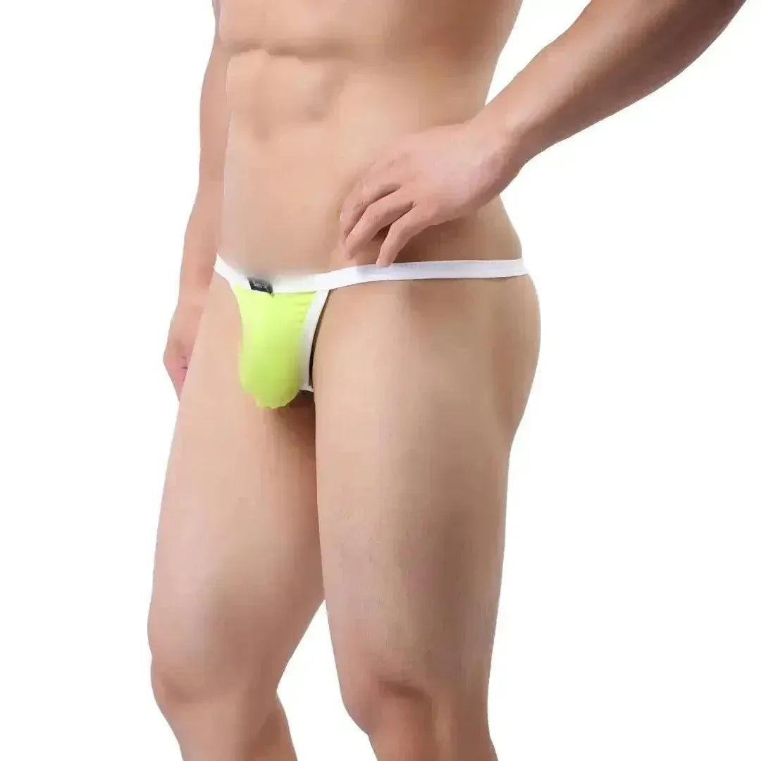 DomiGe DomiGe Men's Ice Silk Low-Rise Thong T-Back