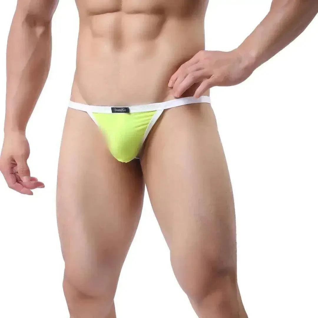 DomiGe DomiGe Men's Ice Silk Low-Rise Thong T-Back