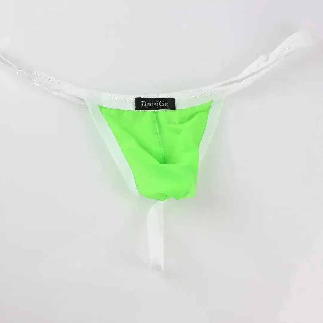 DomiGe DomiGe Men's Ice Silk Low-Rise Thong T-Back