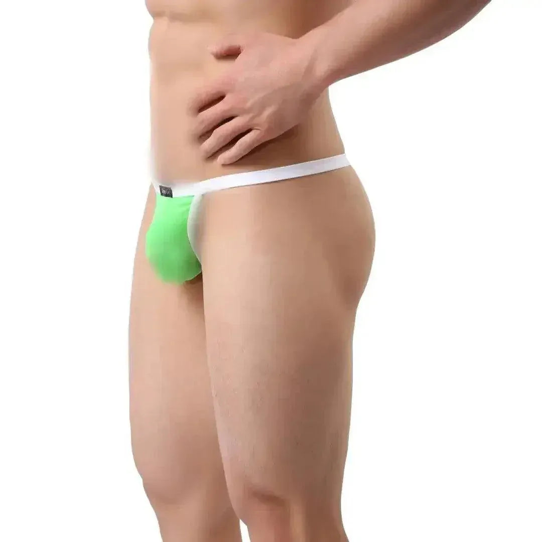 DomiGe DomiGe Men's Ice Silk Low-Rise Thong T-Back
