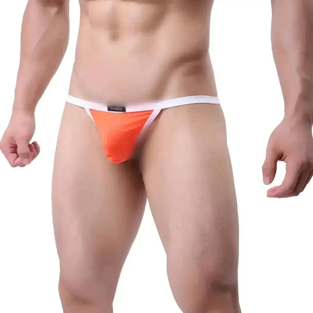 DomiGe DomiGe Men's Ice Silk Low-Rise Thong T-Back