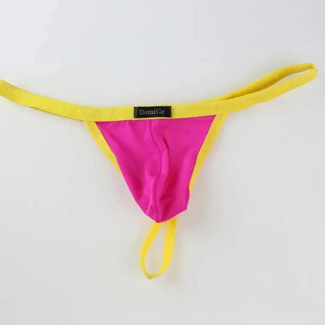 DomiGe DomiGe Men's Ice Silk Low-Rise Thong T-Back