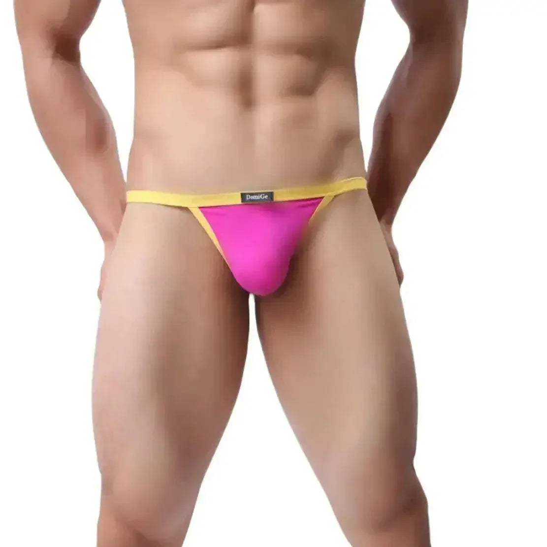 DomiGe DomiGe Men's Ice Silk Low-Rise Thong T-Back