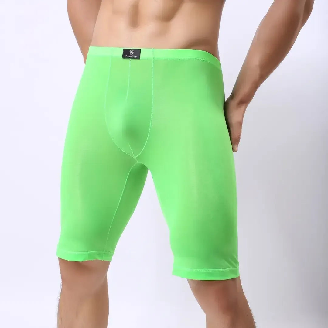 DomiGe DomiGe Men's Long Leg Compression Underwear Boxer Shorts
