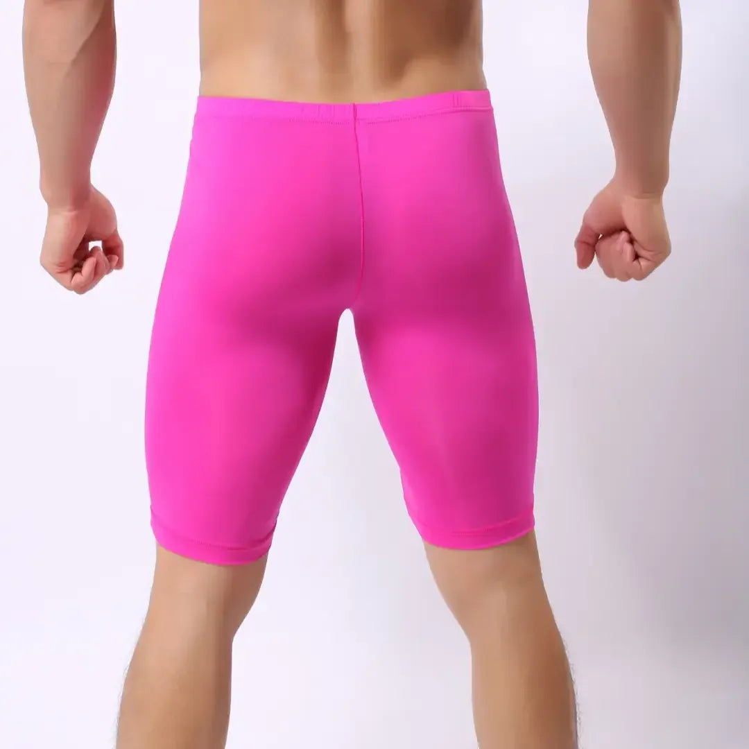 DomiGe DomiGe Men's Long Leg Compression Underwear Boxer Shorts