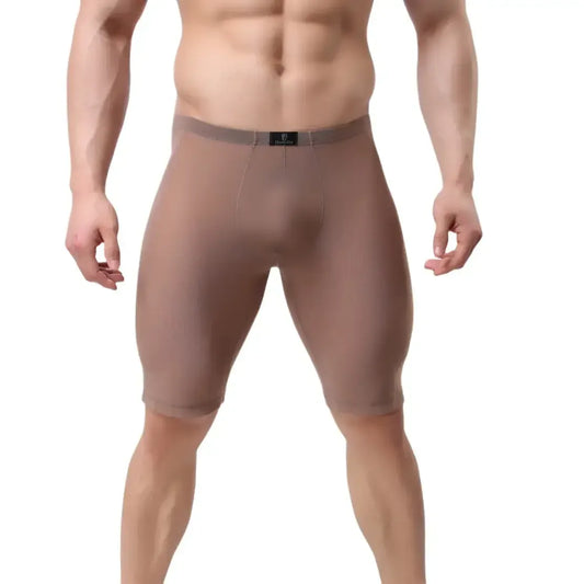 DomiGe DomiGe Men's Long Leg Compression Underwear Boxer Shorts