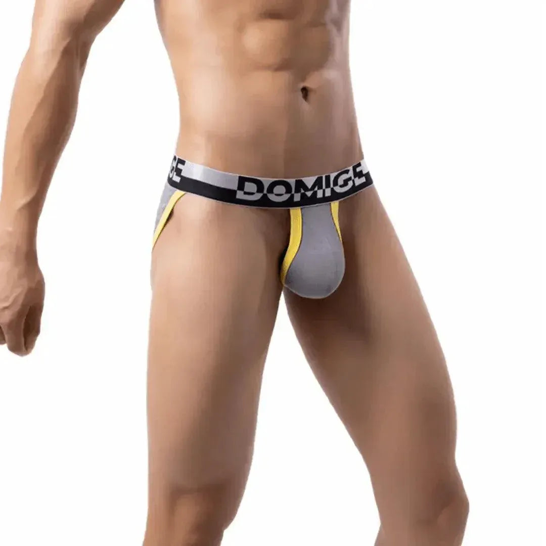 DomiGe DomiGe Men's Low-Rise Floral Embossed Briefs - Pouch Underwear