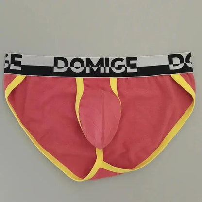 DomiGe DomiGe Men's Low-Rise Floral Embossed Briefs - Pouch Underwear