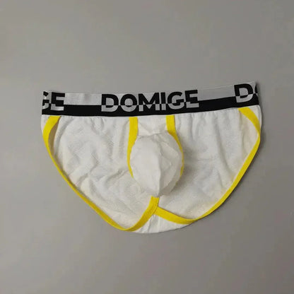 DomiGe DomiGe Men's Low-Rise Floral Embossed Briefs - Pouch Underwear