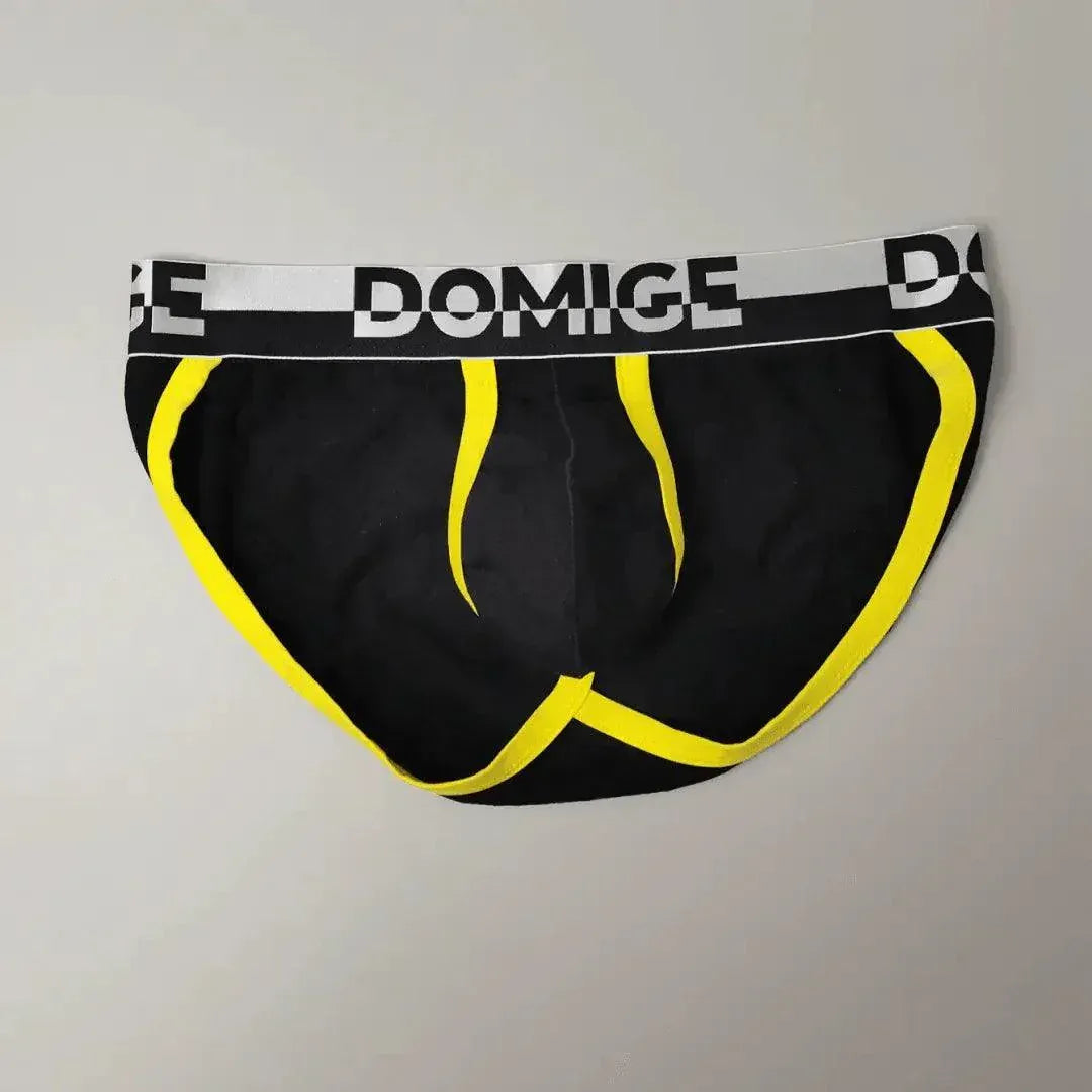 DomiGe DomiGe Men's Low-Rise Floral Embossed Briefs - Pouch Underwear