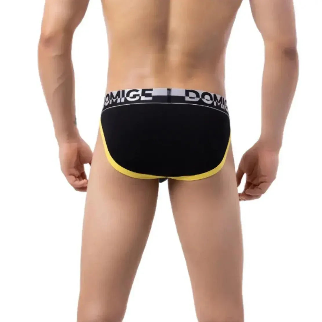 DomiGe DomiGe Men's Low-Rise Floral Embossed Briefs - Pouch Underwear
