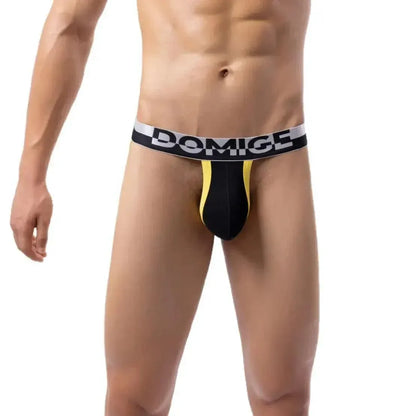 DomiGe DomiGe Men's Low-Rise Floral Embossed Briefs - Pouch Underwear