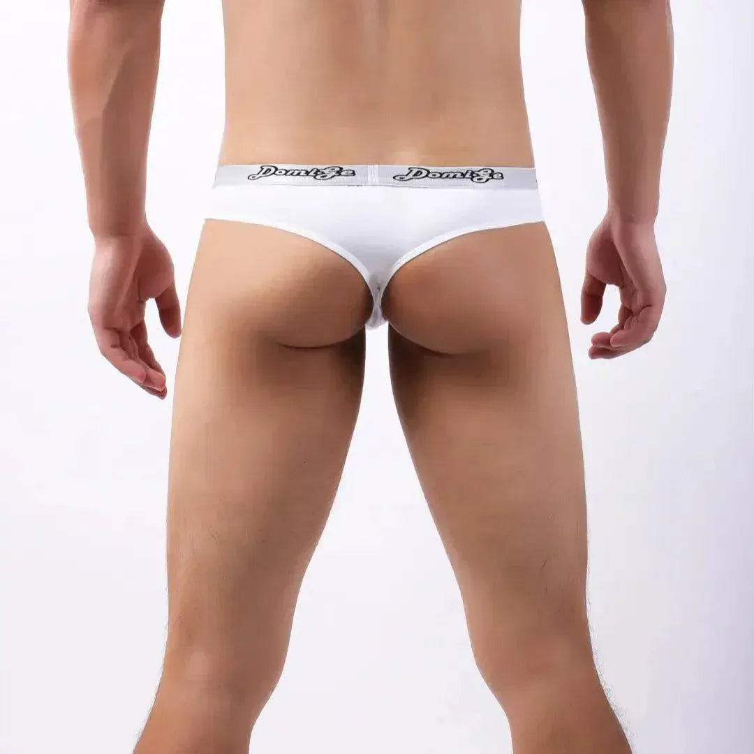 DomiGe DomiGe Men's Low-Rise Sexy Thongs Pouch Cotton Undies for Men