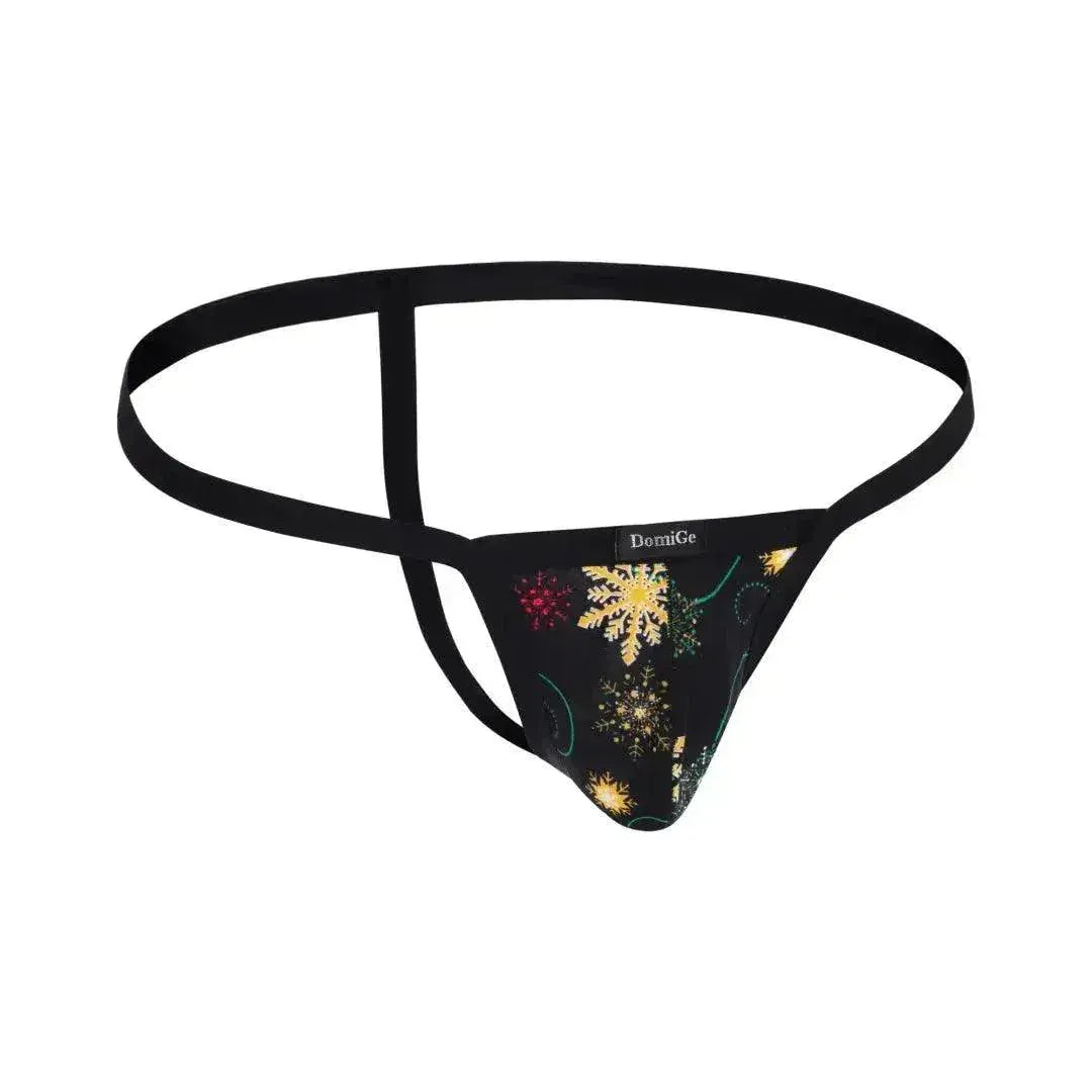 DomiGe DomiGe Men's Low-Rise Thong Flower Print Male T-Back