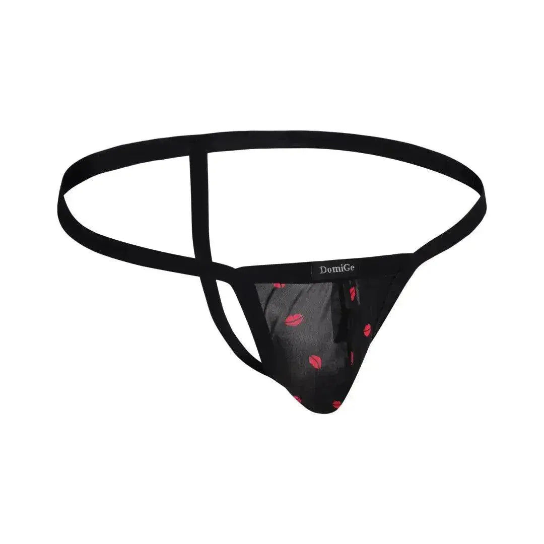 DomiGe DomiGe Men's Low-Rise Thong Flower Print Male T-Back