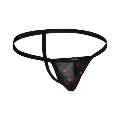 DomiGe DomiGe Men's Low-Rise Thong Flower Print Male T-Back