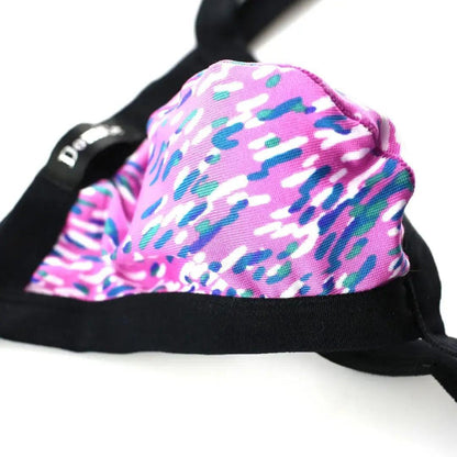 DomiGe DomiGe Men's Low-Rise Thong Flower Print Male T-Back