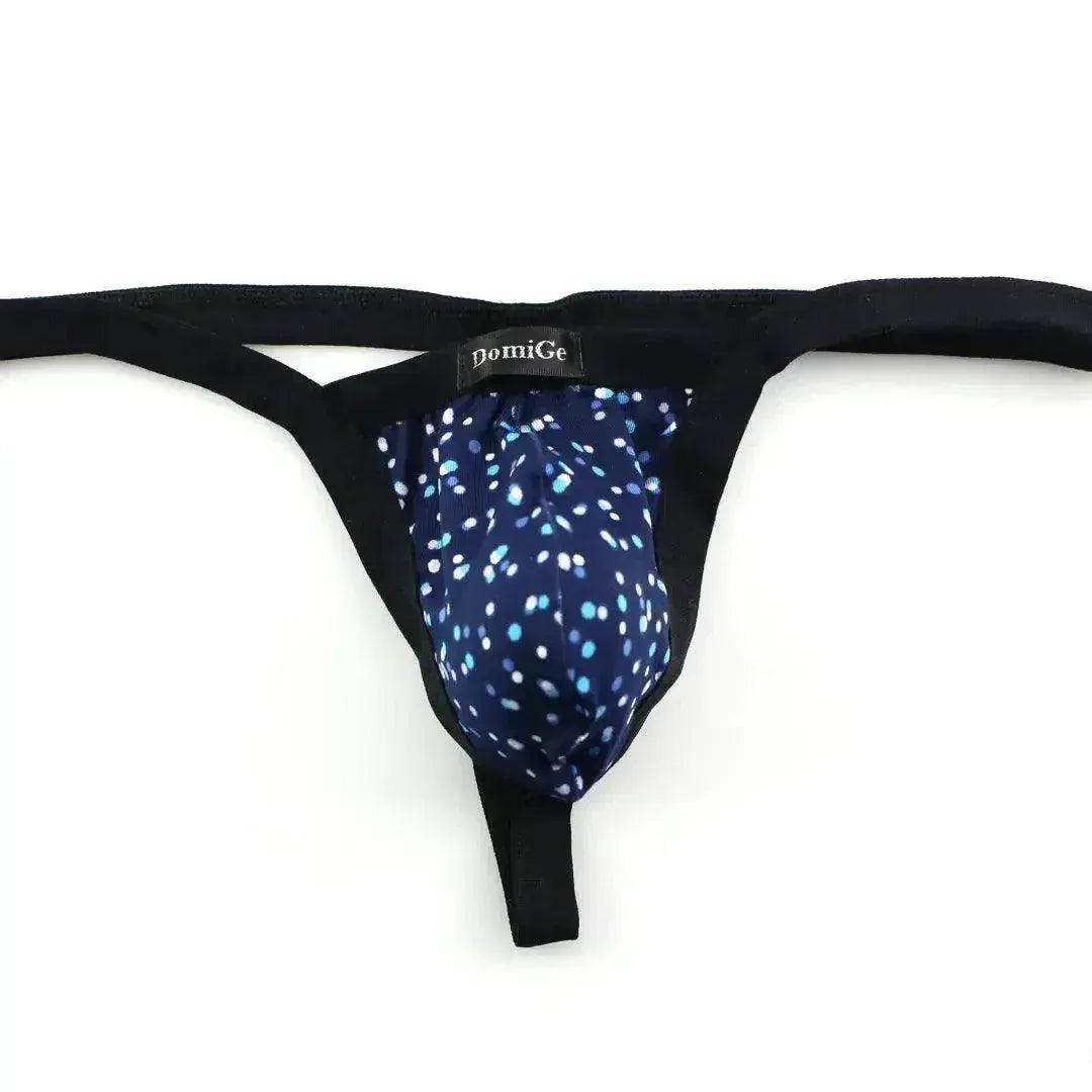 DomiGe DomiGe Men's Low-Rise Thong Flower Print Male T-Back