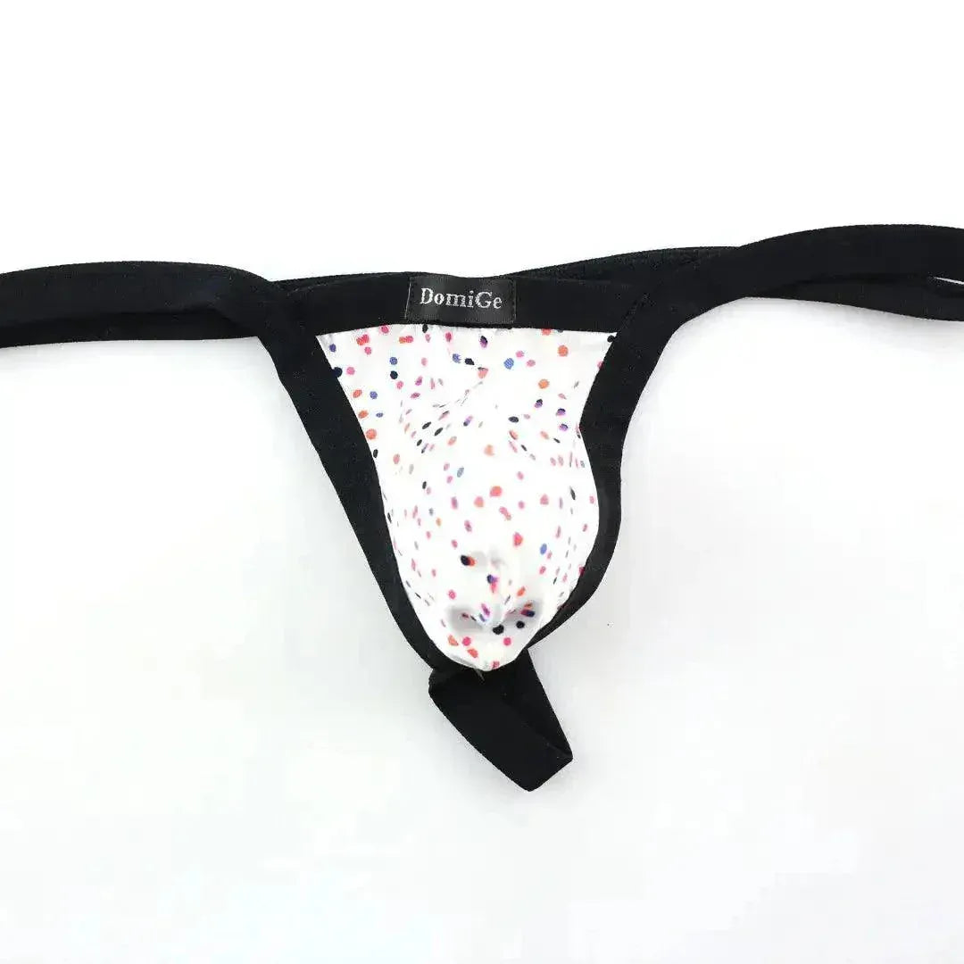 DomiGe DomiGe Men's Low-Rise Thong Flower Print Male T-Back