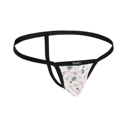 DomiGe DomiGe Men's Low-Rise Thong Flower Print Male T-Back