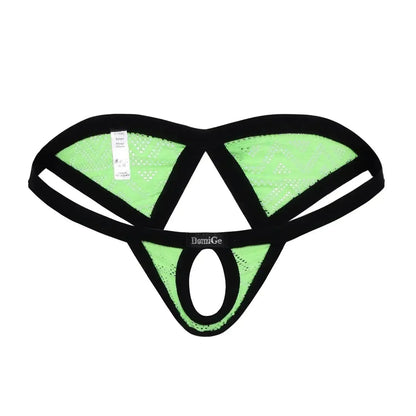 DomiGe DomiGe Men's Low Rise Thong with Dual-Strap and Open Front Design