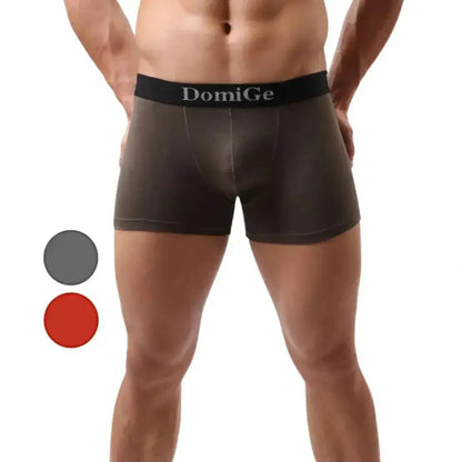 DomiGe DomiGe Men's Mid-Rise Jade Silk Male Boxers Shorts