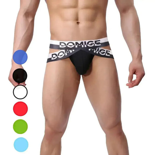 DomiGe DomiGe Men's Pi Jock Straps "π" Sexy Thongs for Men