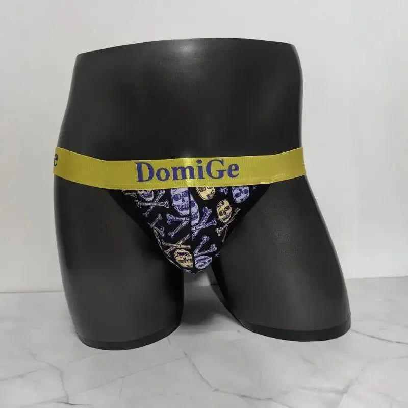 DomiGe DomiGe Men's Skull G-String Thong - Black Crossbones Print Underwear