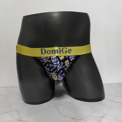 DomiGe DomiGe Men's Skull G-String Thong - Black Crossbones Print Underwear