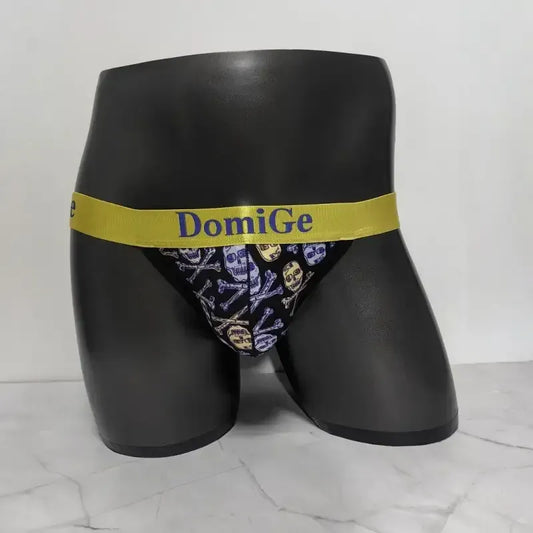 DomiGe DomiGe Men's Skull G-String Thong - Black Crossbones Print Underwear