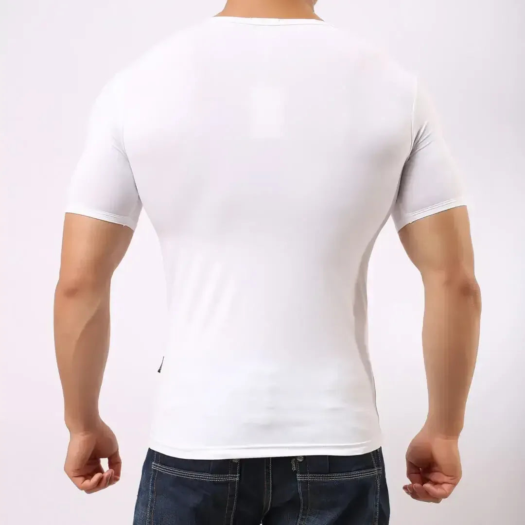 DomiGe DomiGe Men's Stretch Fit Classic Round Neck Undershirt
