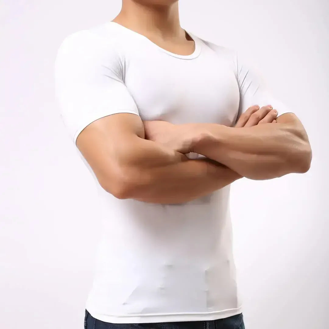 DomiGe DomiGe Men's Stretch Fit Classic Round Neck Undershirt