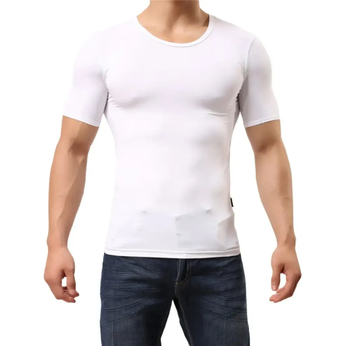 DomiGe DomiGe Men's Stretch Fit Classic Round Neck Undershirt
