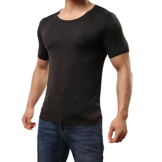 DomiGe DomiGe Men's Stretch Fit Classic Round Neck Undershirt