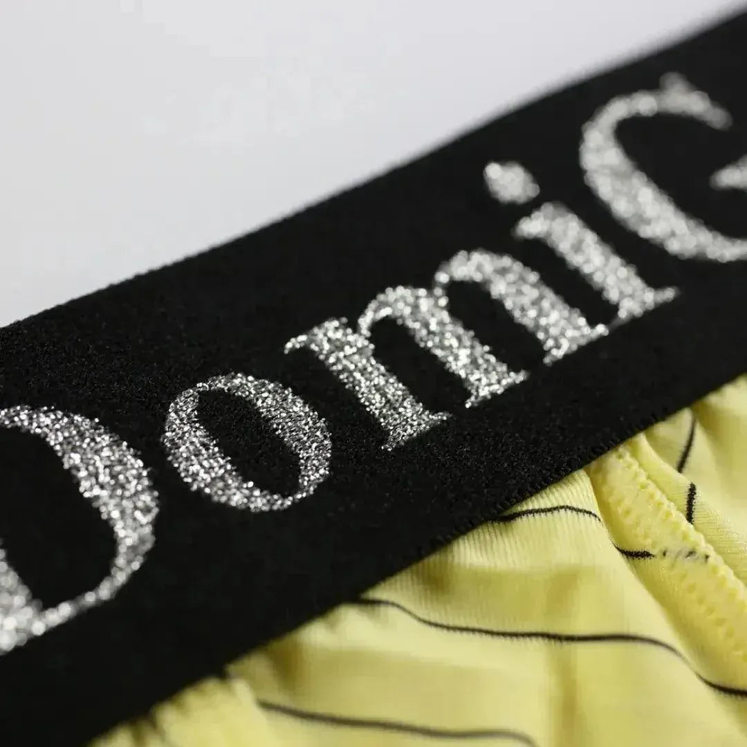DomiGe DomiGe Men's Striped Trunks Ice Silk Pouch Male Sexy Underwear