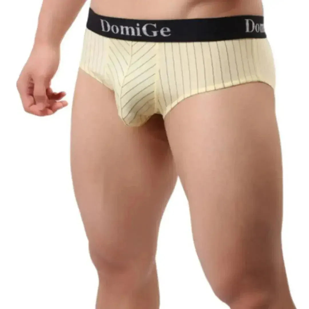 DomiGe DomiGe Men's Striped Trunks Ice Silk Pouch Male Sexy Underwear