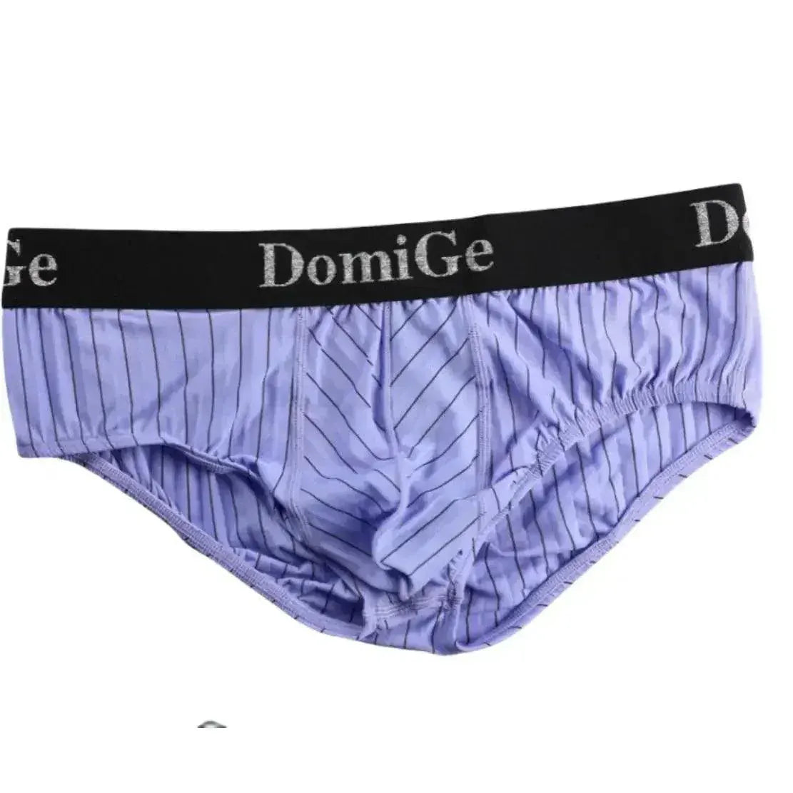 DomiGe DomiGe Men's Striped Trunks Ice Silk Pouch Male Sexy Underwear