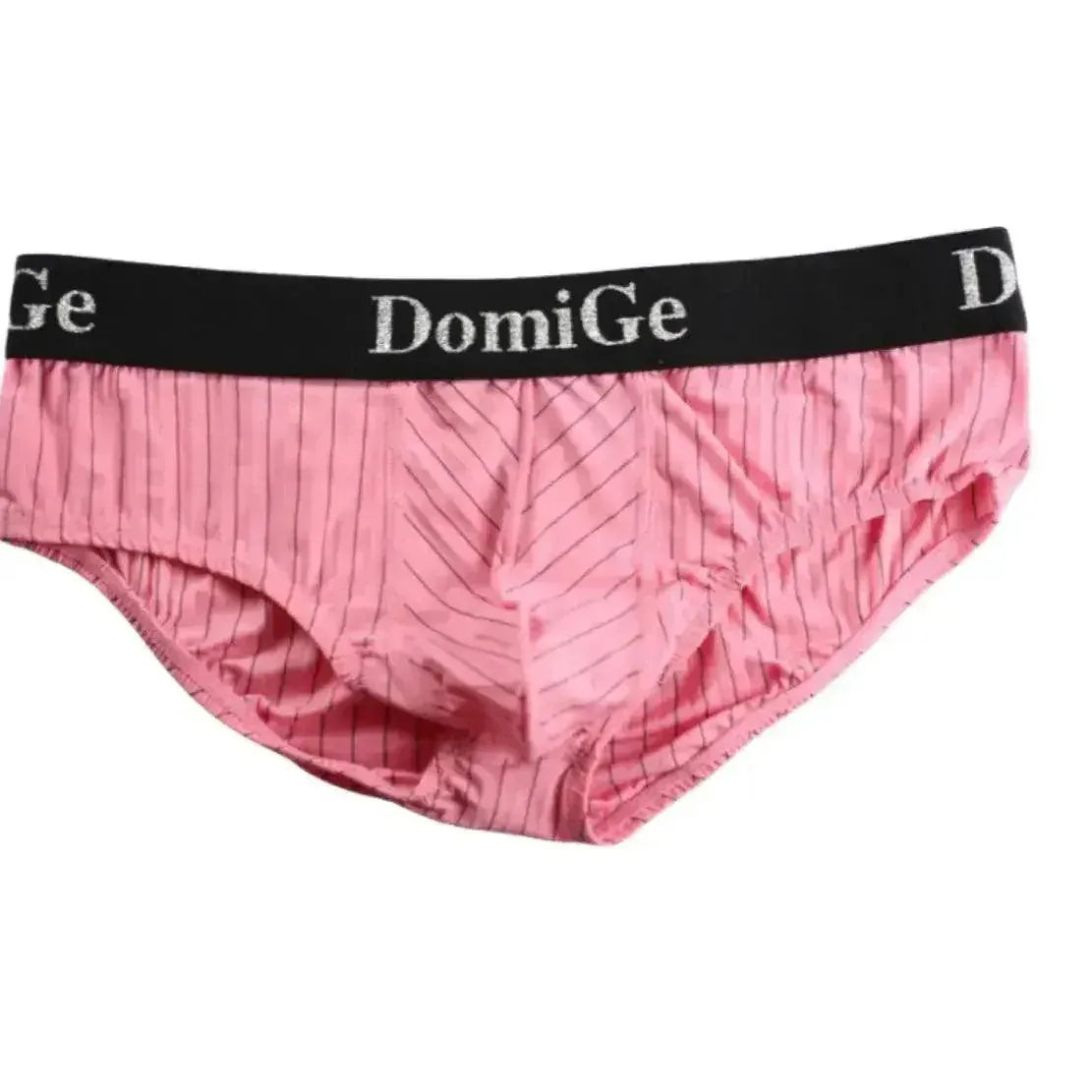 DomiGe DomiGe Men's Striped Trunks Ice Silk Pouch Male Sexy Underwear